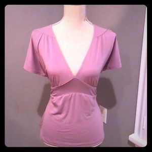 Tie back lavender dress shirt